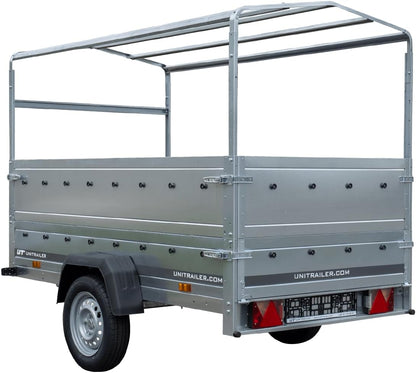 Unitrailer Tilting Hanger 230 with High Tarpaulin and Jockey Wheel