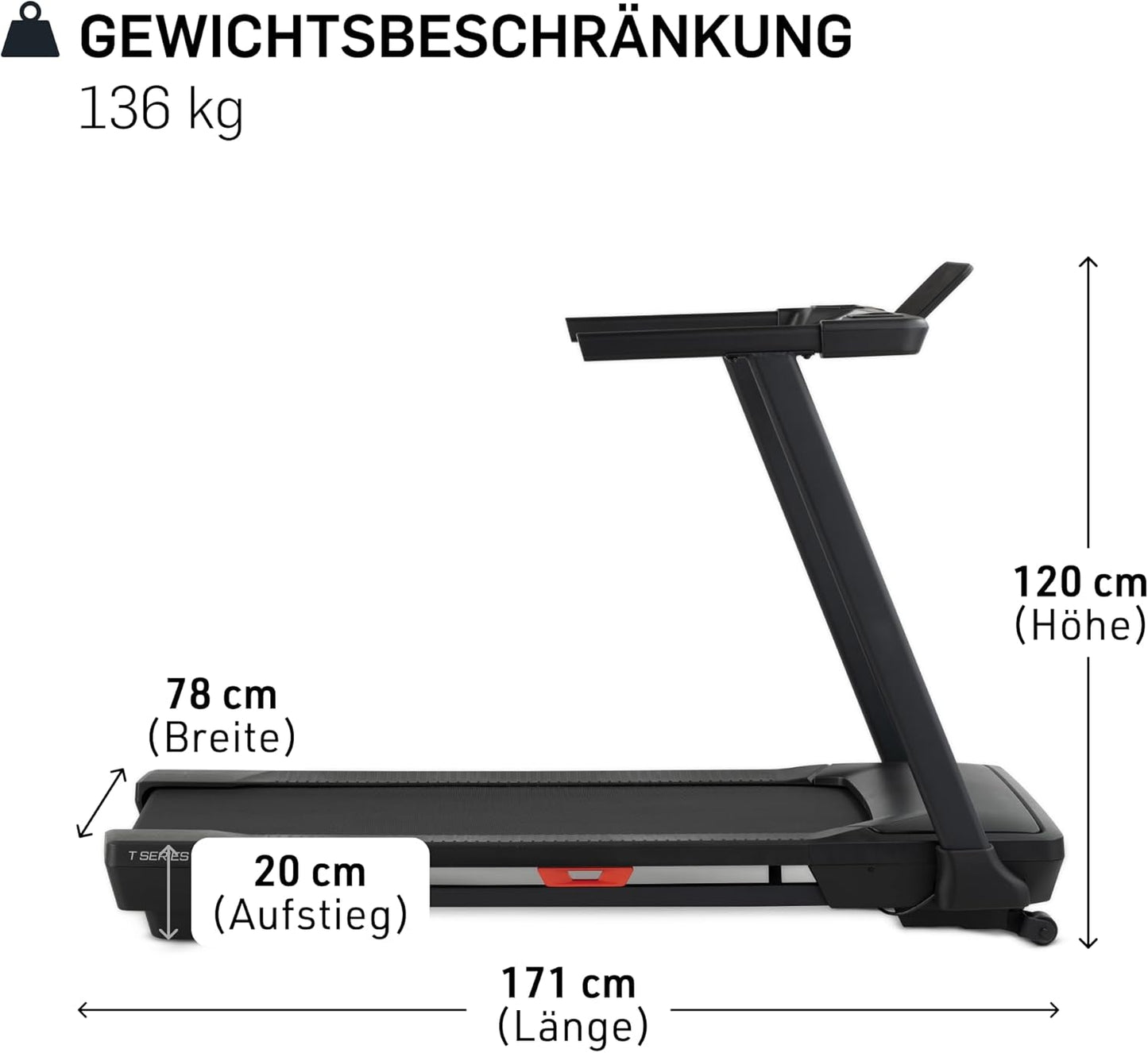 NordicTrack T-Serie: Laufband mit Steigung & Bluetooth, ideal fürs Heimtraining