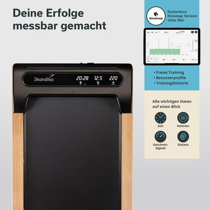 Skandika Nordik Walking Pad: Laufband für Home Fitness & Büro, mit Steigung