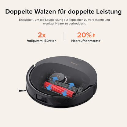 Roborock Q8 Max+, 5500Pa, DuoRoller, 2.5L Staubbeutel, 350ml Wassertank, LiDAR Navigation