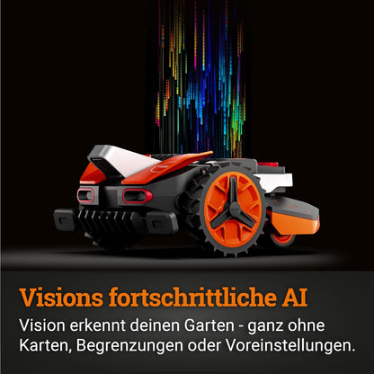 WORX Vision S250 Mähroboter 250 m² ohne Kabel, KI & Igelschutz