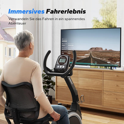 MERACH Recumbent Exercise Bike for Home Cardio Workout with Bluetooth